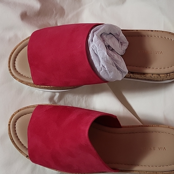 VIA SPIGA WEDGE SLIDES - Picture 2 of 5